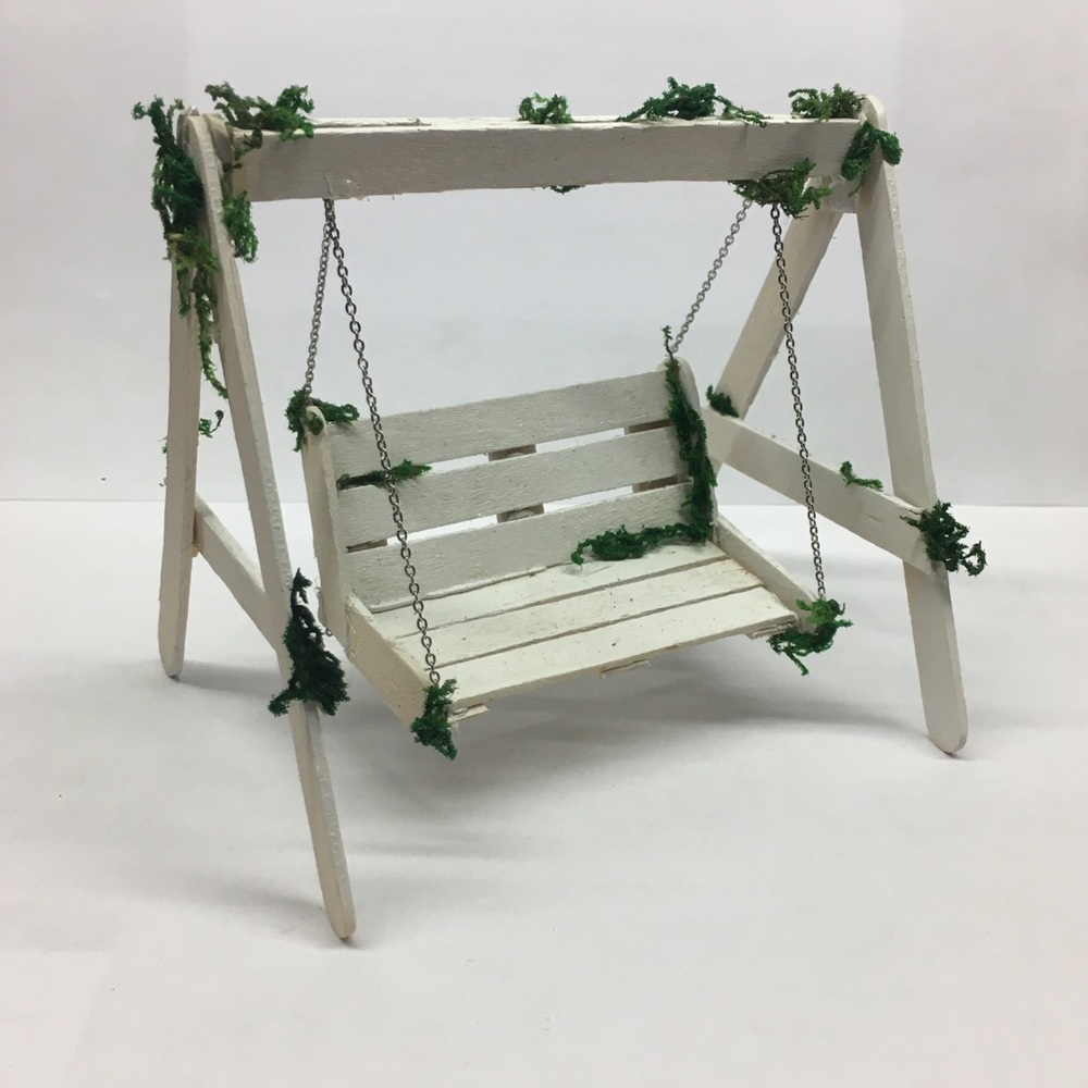 Mini Wooden Porch Swing